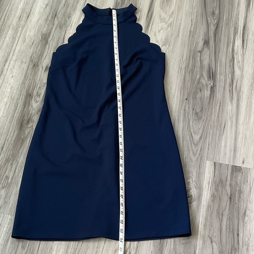 I.N. San Francisco Navy Halter Midi Dress size M - Picture 7 of 12